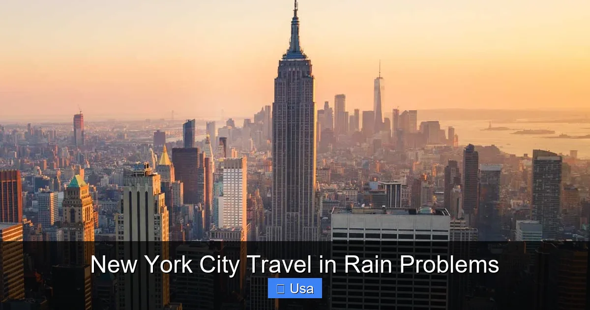 New York City Travel in Rain Problems