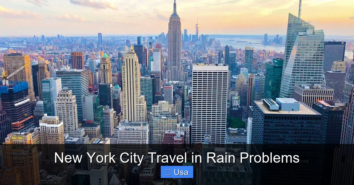 New York City Travel in Rain Problems