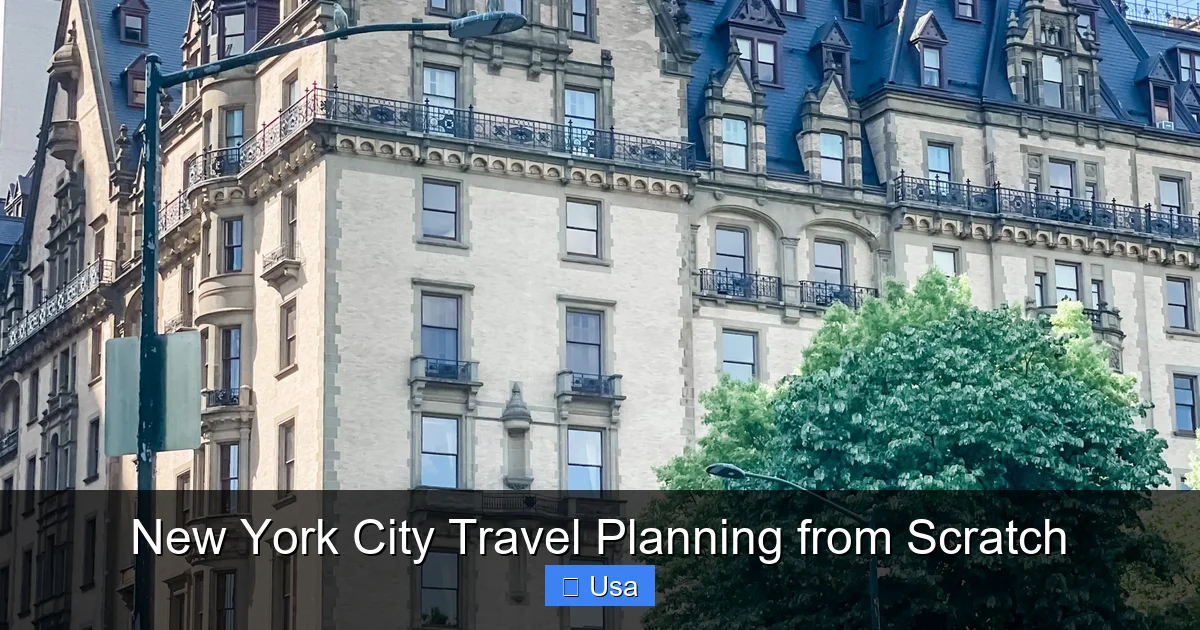 New York City Travel Planning from Scratch