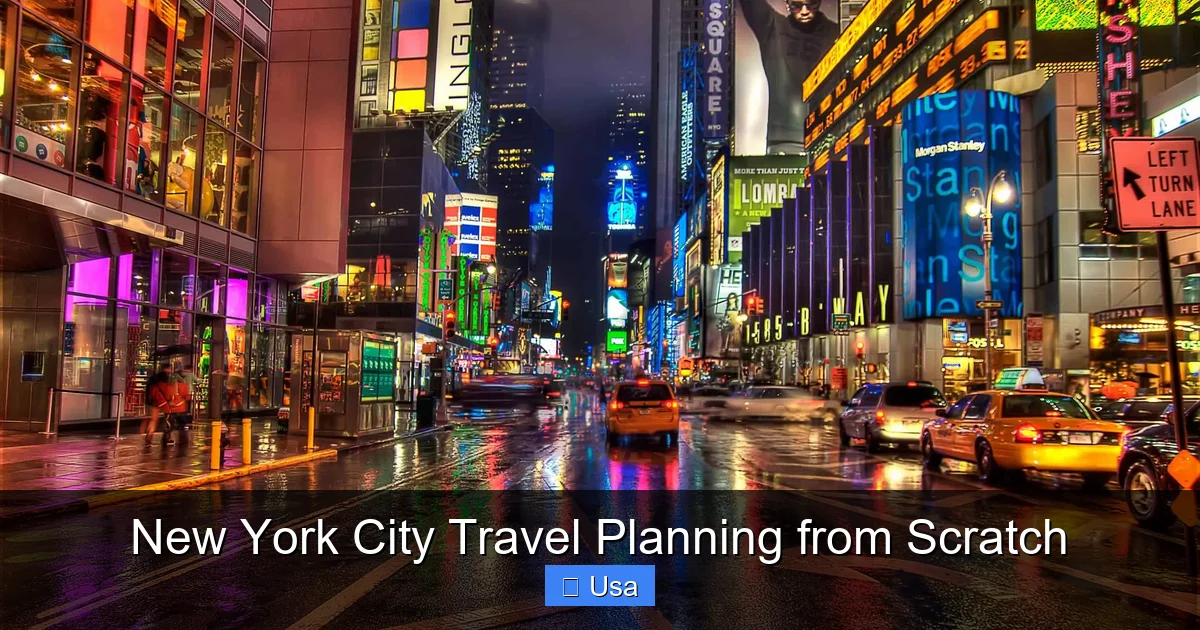 New York City Travel Planning from Scratch