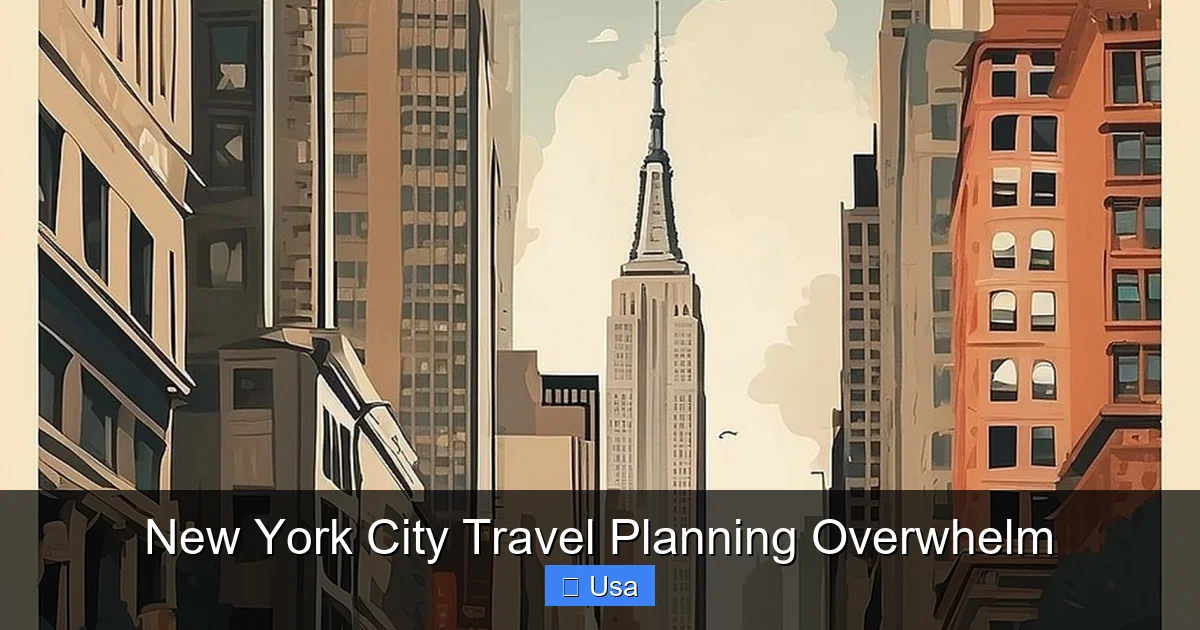 New York City Travel Planning Overwhelm