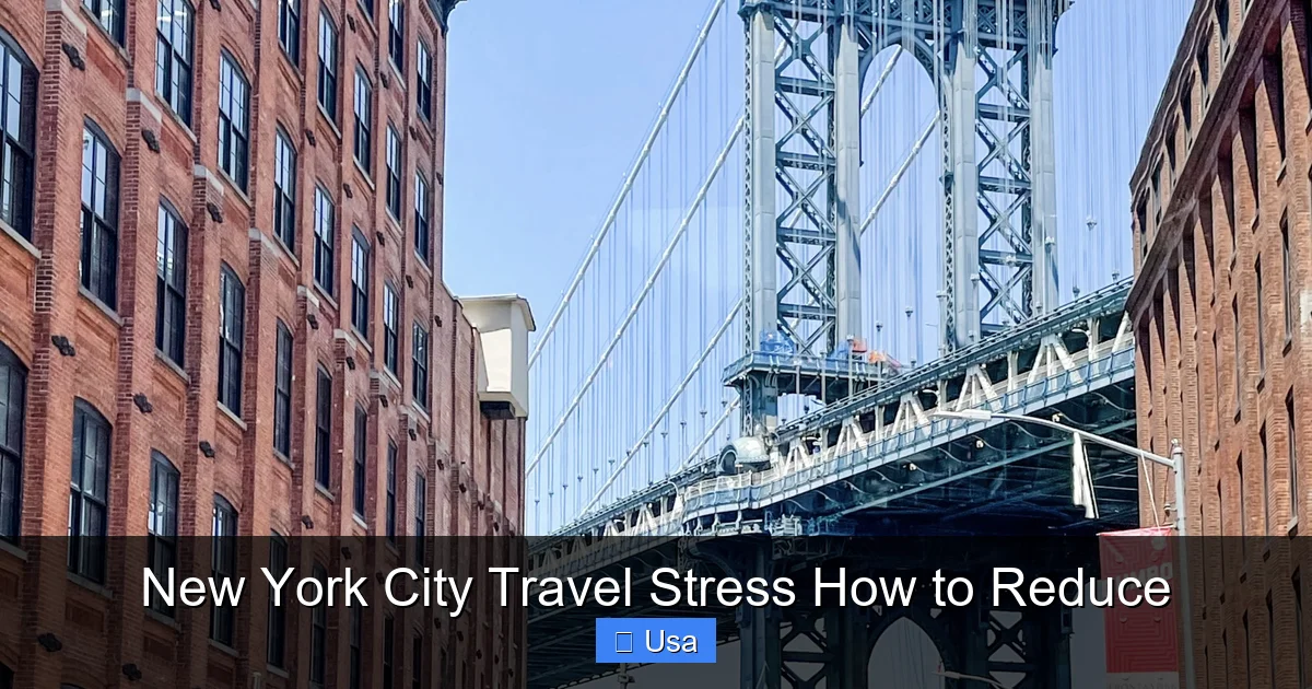 New York City Travel Stress How to Reduce