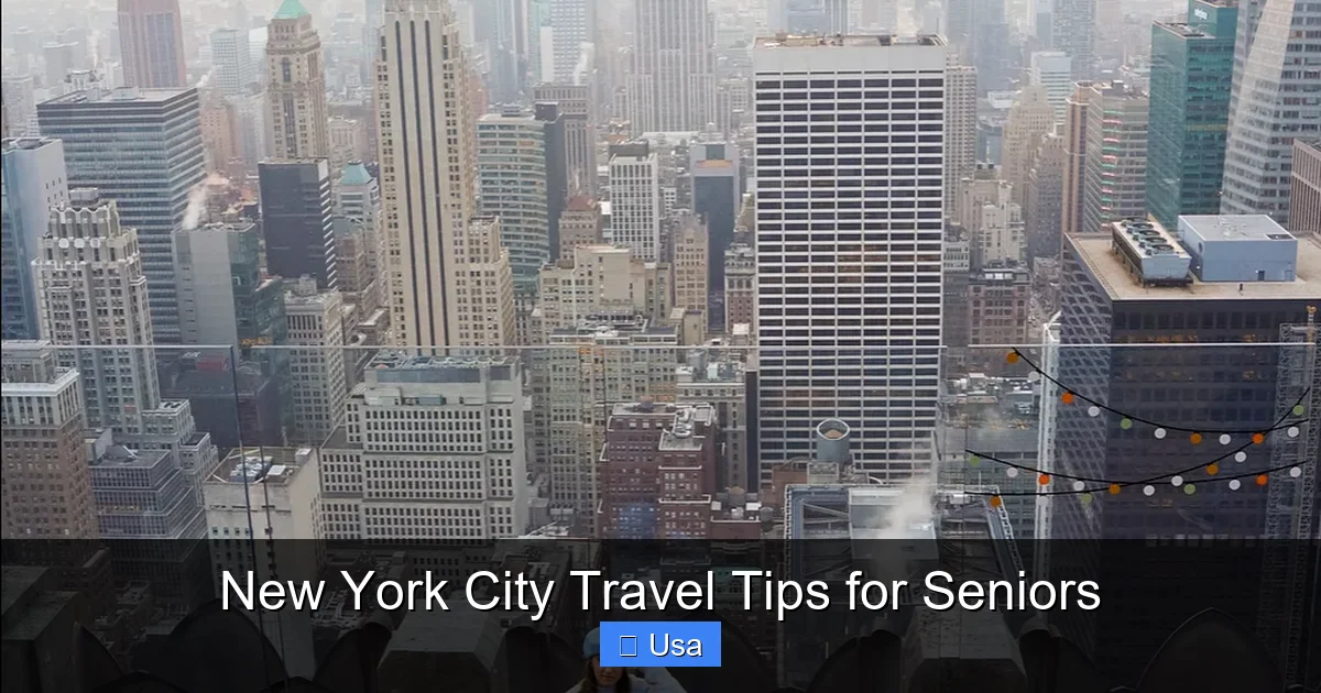 New York City Travel Tips for Seniors