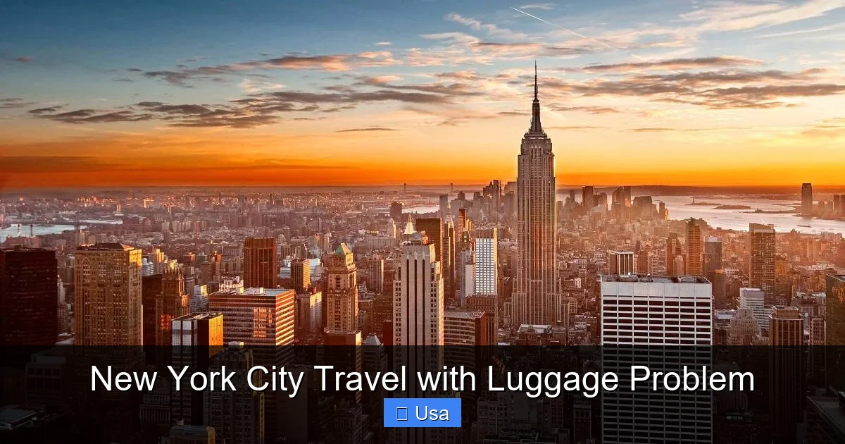 New York City Travel with Luggage Problem