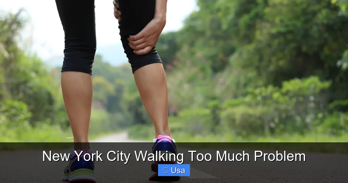 New York City Walking Too Much Problem