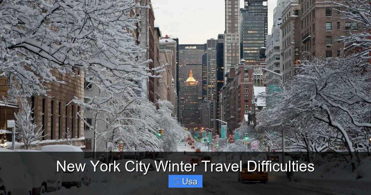 New York City Winter Travel Difficulties