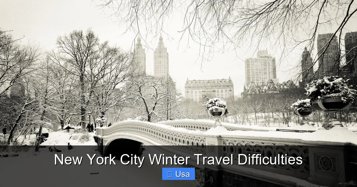 New York City Winter Travel Difficulties