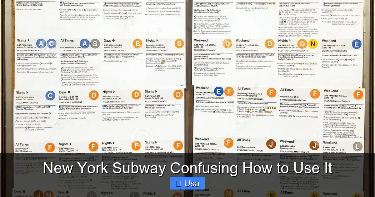 New York Subway Confusing How to Use It