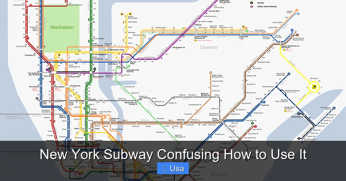 New York Subway Confusing How to Use It