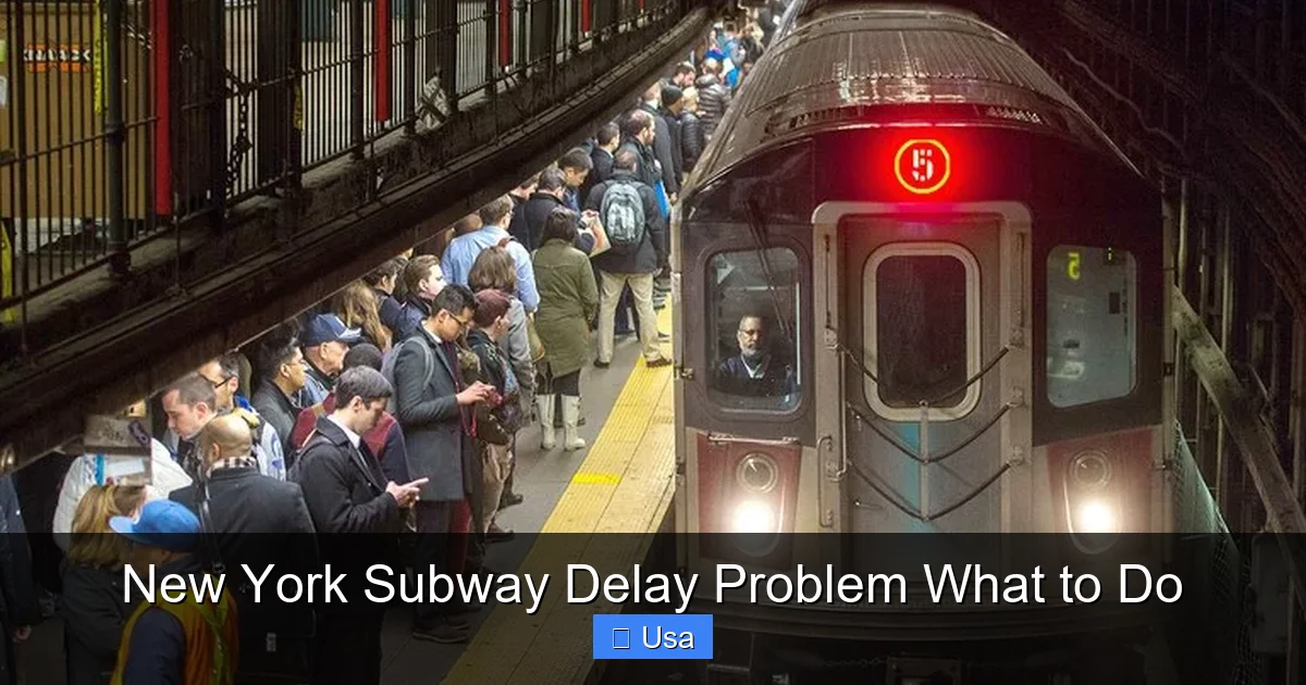 New York Subway Delay Problem What to Do