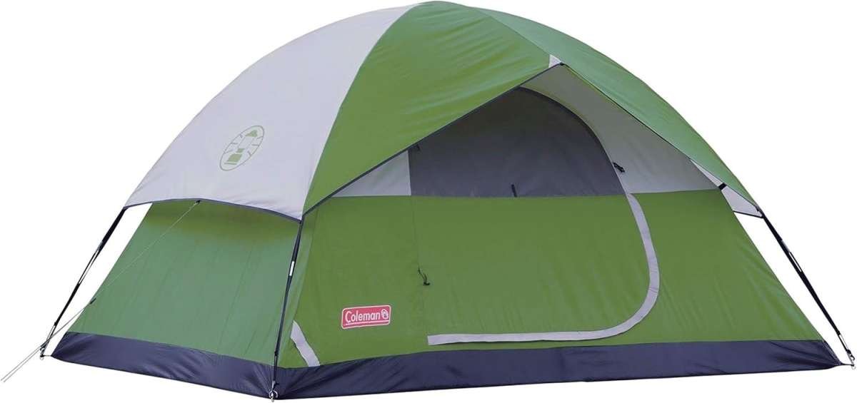 Coleman Sundome Weatherproof Camping Tent with Rainfly, Easy Setup for