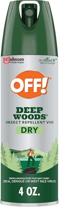 OFF! Deep Woods Dry Insect Repellent Aerosol: Non-Greasy, Long-Lasting