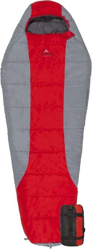 Teton 20F and 5F Degree Sleeping Bag; Lightweight, Warm Weather Mummy