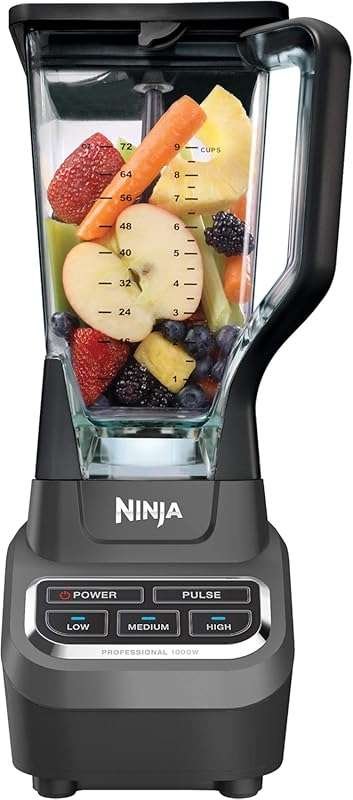 Ninja Professional Blender 1000W, Total Crushing for Smoothies, Ice, a