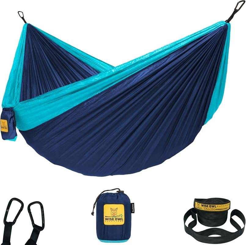 Wise Owl Outfitters Portable Camping Hammock System for Hikers with Tr