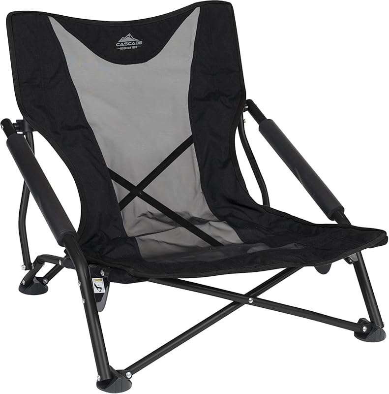 Cascade Mountain Tech Folding Camp Chair for Camping, Beach, Picnic, B