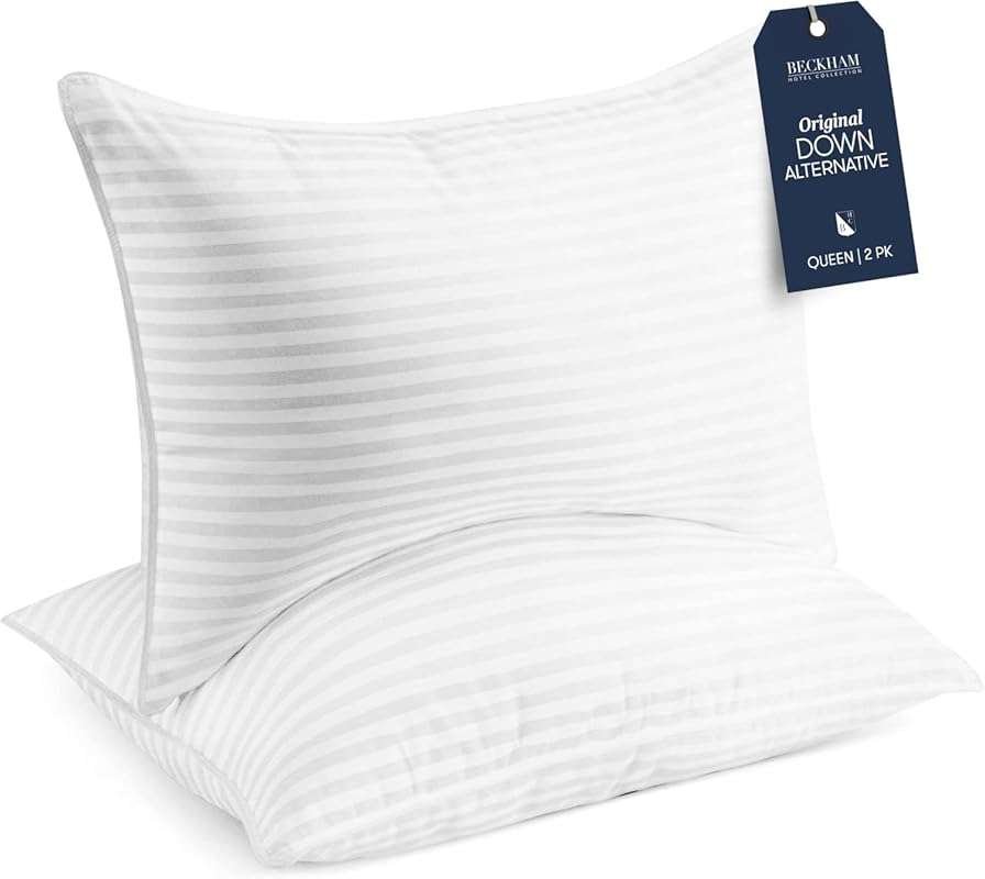 Beckham Hotel Collection Bed Pillow: Soft Down Alternative for Side Sl