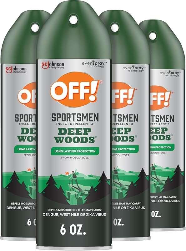 OFF! Deep Woods Sportsmen Aerosol Insect Repellent: 30% DEET for Power