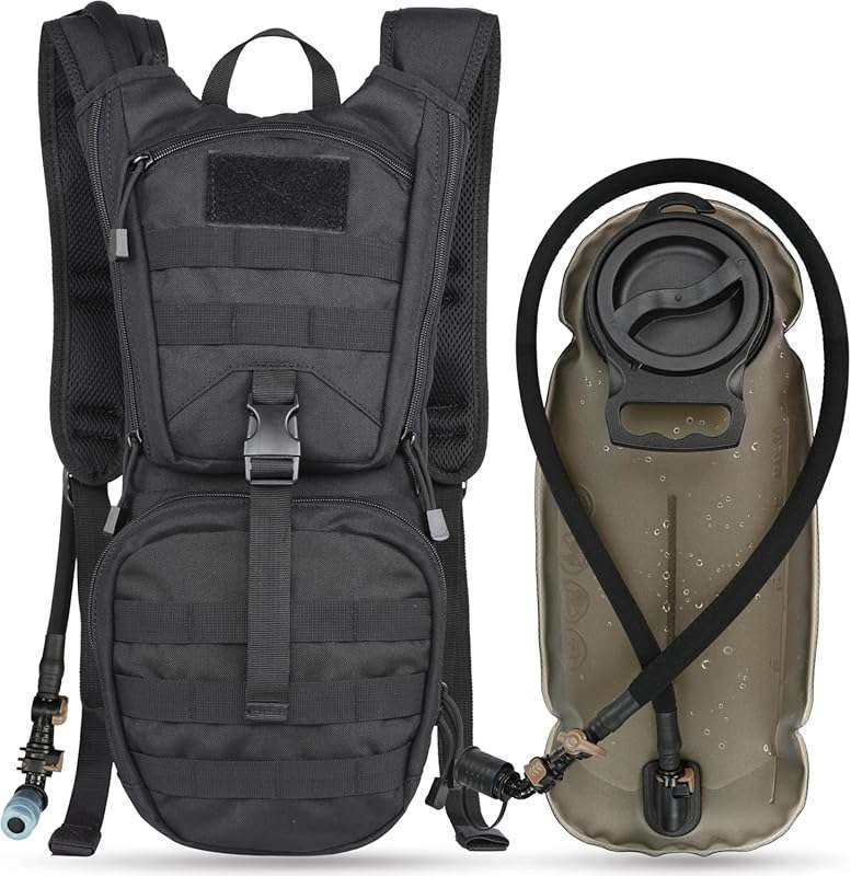 MARCHWAY Tactical Molle Hydration Pack Backpack with 3L TPU Water Blad