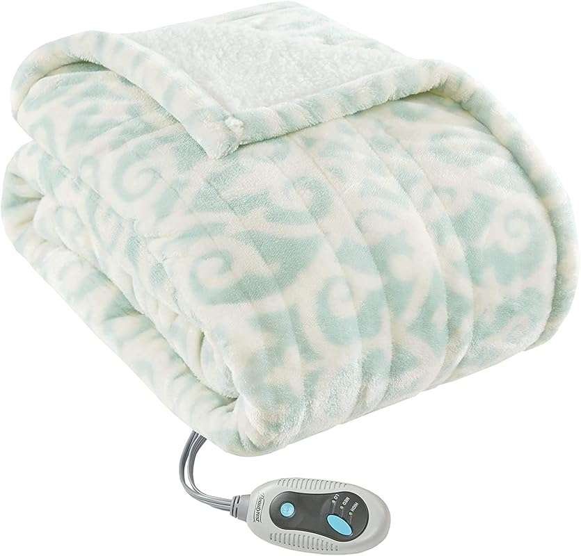 Beautyrest Wearable Electric Poncho Blanket with Low EMF, 3 Heat Setti