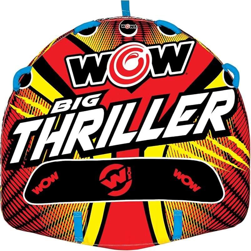 Wow Sports Thriller Towable Deck Tube for Water Tubing, Durable Inflat