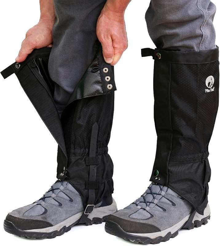 Pike Trail Adjustable Leg Gaiters - Lightweight, Waterproof - Leg Guar