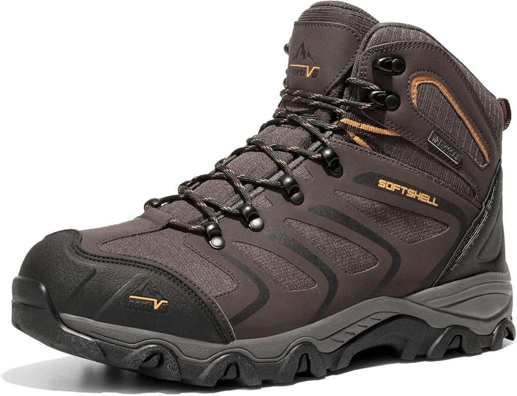 NORTIV 8 Men's Ankle High Waterproof Hiking Boots Outdoor Lightweight 