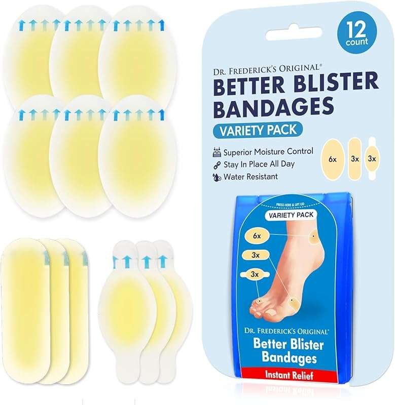 Dr. Frederick's Original Blister Bandages: Water-Resistant Hydrocolloi