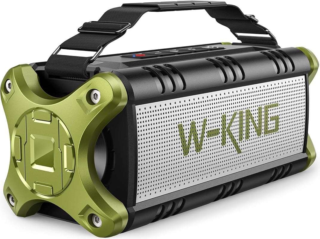 Loud Boombox Bluetooth Speaker: Portable, IPX6 Waterproof with 40-Hour