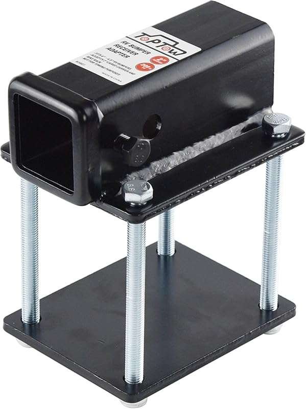 TOPTOW RV Bumper Hitch Receiver. Fits 4 to 4.5-inch Beams for Bike Rac