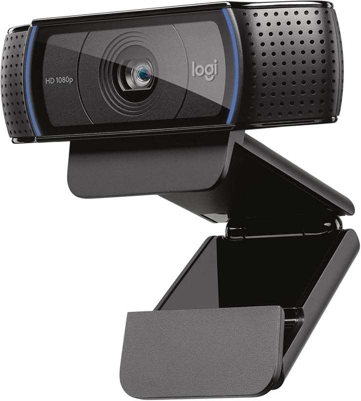Logitech C920x 1080p Webcam for Online Meetings: Clear Audio, HD Light
