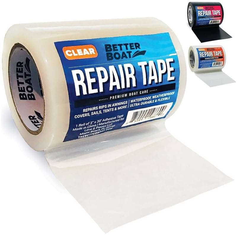 Repair Tape for Fabric Boat Covers, Canvas Tents, Pop-Up Campers, RV A