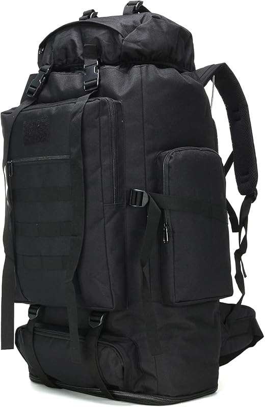 Durable 70L or 100L Hiking Rucksack, Featuring Molle System for Gear A