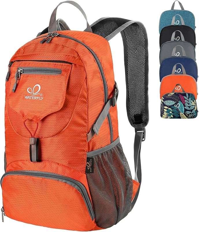 WATERFLY Small Lightweight Packable Backpack: 20l Ultra Light Foldable
