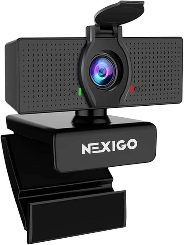 NexiGo N60 1080P Webcam for Online Meetings: Microphone, Privacy Cover