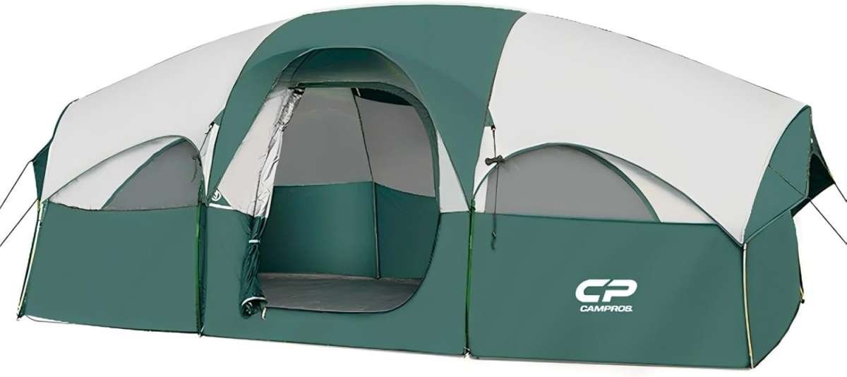 CAMPROS CP Tent 8 Person Camping Tents, Weather Resistant Family Tent,