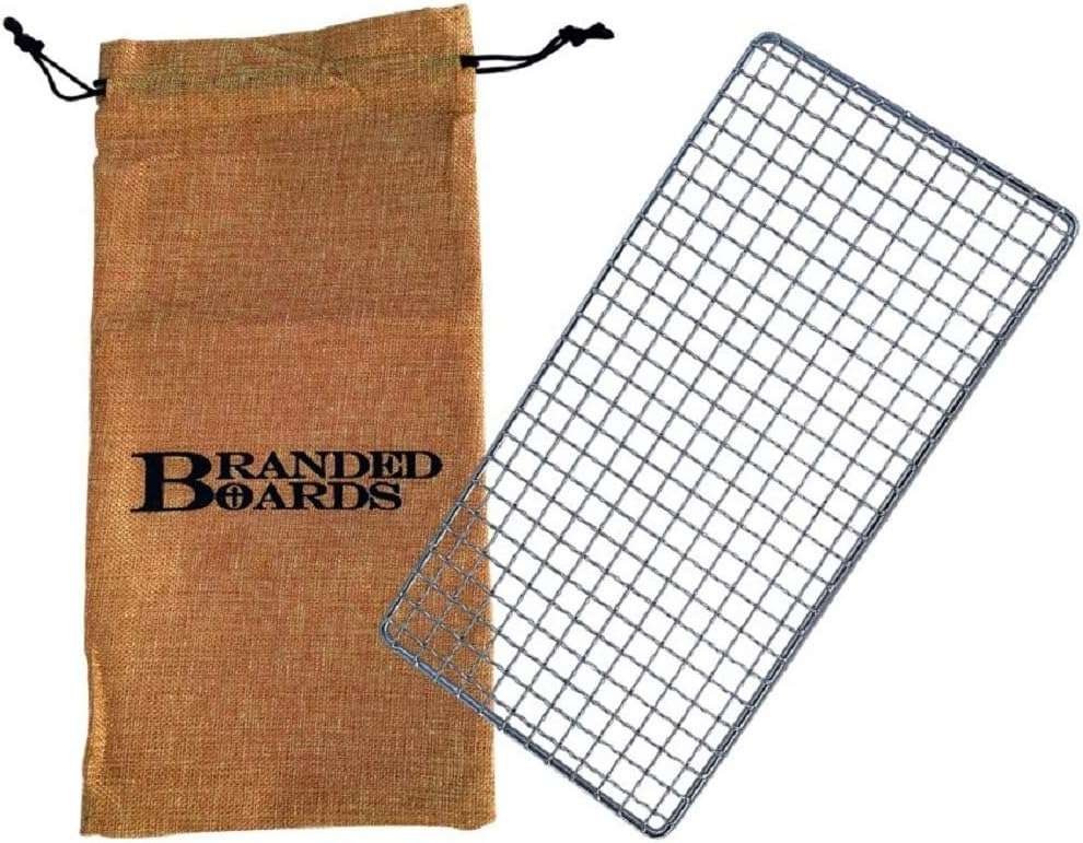 Portable Stainless Steel Bushcraft BBQ Grill Grate for Campfires and B