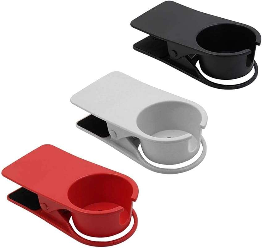 Versatile Clip-On Cup Holder for Desks, Adirondack, or Beach Chairs –
