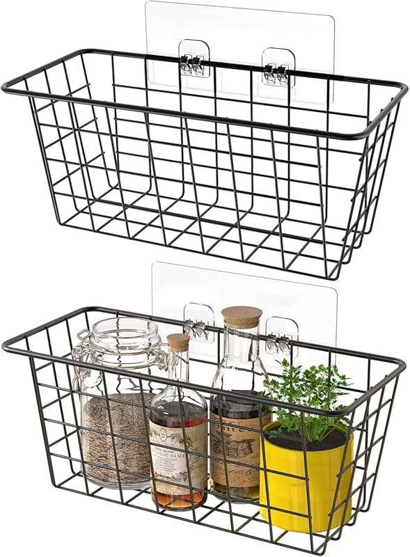 MaraFansie Hanging Kitchen Baskets for Pantry Organization in Pop Up C
