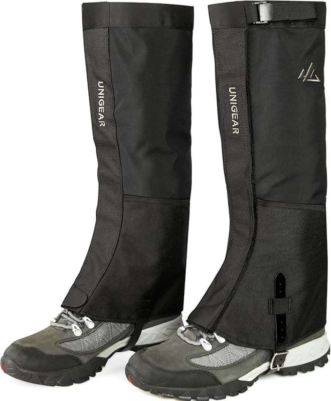 Unigear Leg Gaiters, 1000D Fabric Waterproof Boot Gaiters for Hiking W