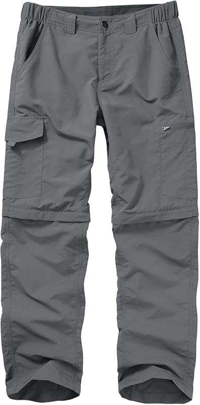 Mens Hiking Pants Convertible Lightweight Quick Dry Zip Off Fishing Sa