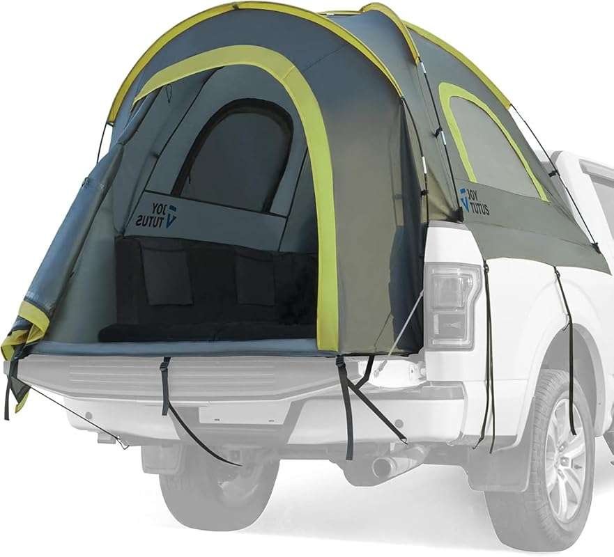 JOYTUTUS Waterproof Pickup Truck Tent for Two, Portable with Rainfly, 