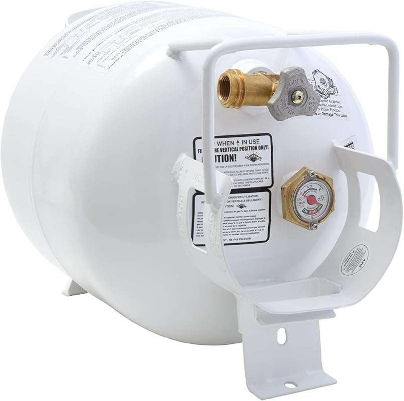 Flame King YSN201HZL 20-LB Steel Horizontal Propane Tank Cylinder for 