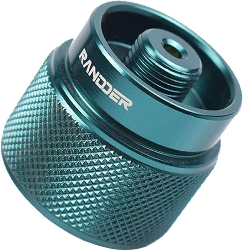 RANDDER Propane to Butane Adapter for Camping Stoves, 16oz Propane Tan