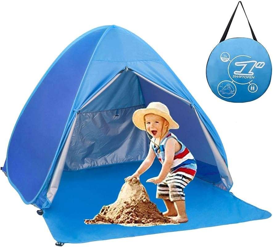 Pop Up Beach Tent for Kids and Adults with UPF 50+ UV Protection