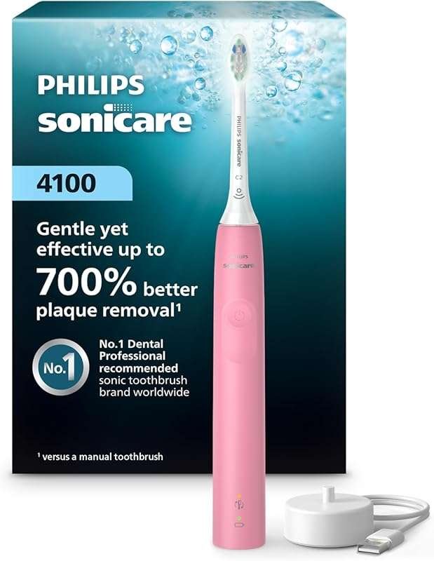 Philips Sonicare 4100 Series Electric Toothbrush with Pressure Sensor 