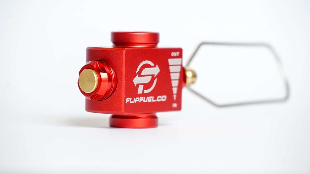 FlipFuel Camping & Hiking Fuel Transfer Device - Lightweight Backpacki