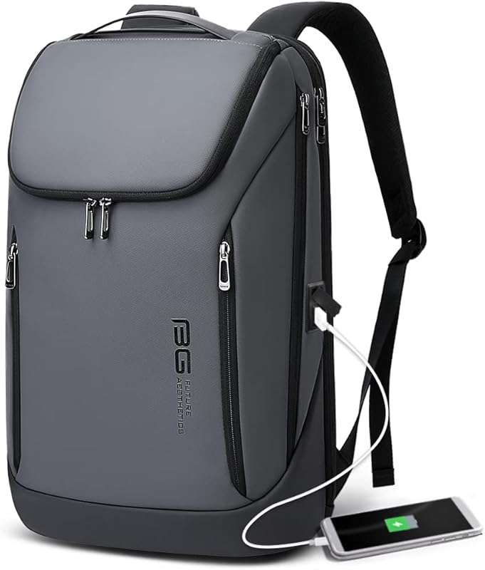 BANGE Waterproof Business Laptop Backpack for 15.6-inch Laptops with U
