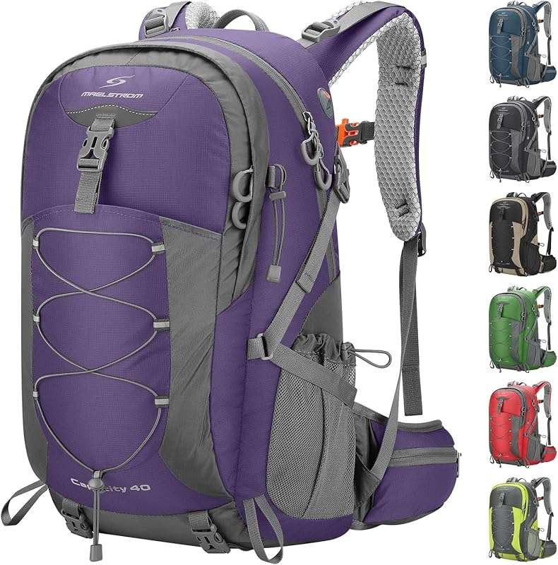 Maelstrom Hiking Backpack,Camping Backpack,40L Waterproof Hiking Daypa