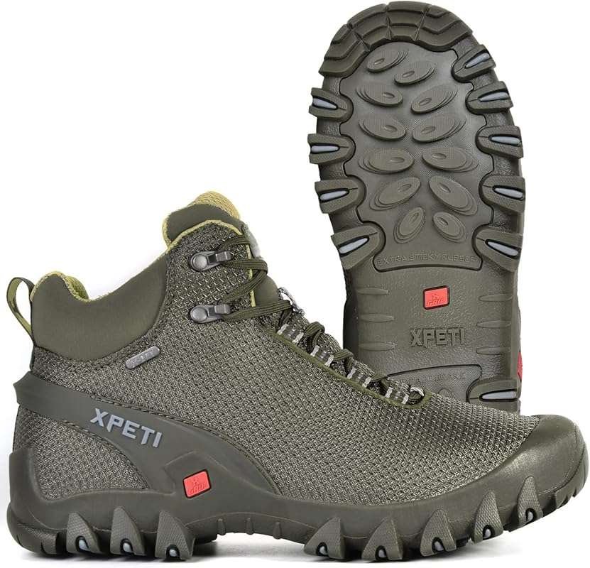 XPETI Men's TERRA Mid Hiking Boots for Uphill Trails and Outdoor Activities